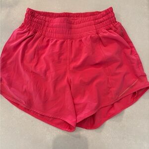 Lululemon Athletica Red Athletic Shorts Lightweight Performance